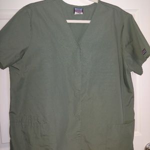 Cherokee Workwear Large Snap Front Scrub Top